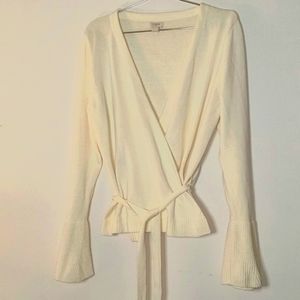 J. Crew wrap cardigan - cream - L